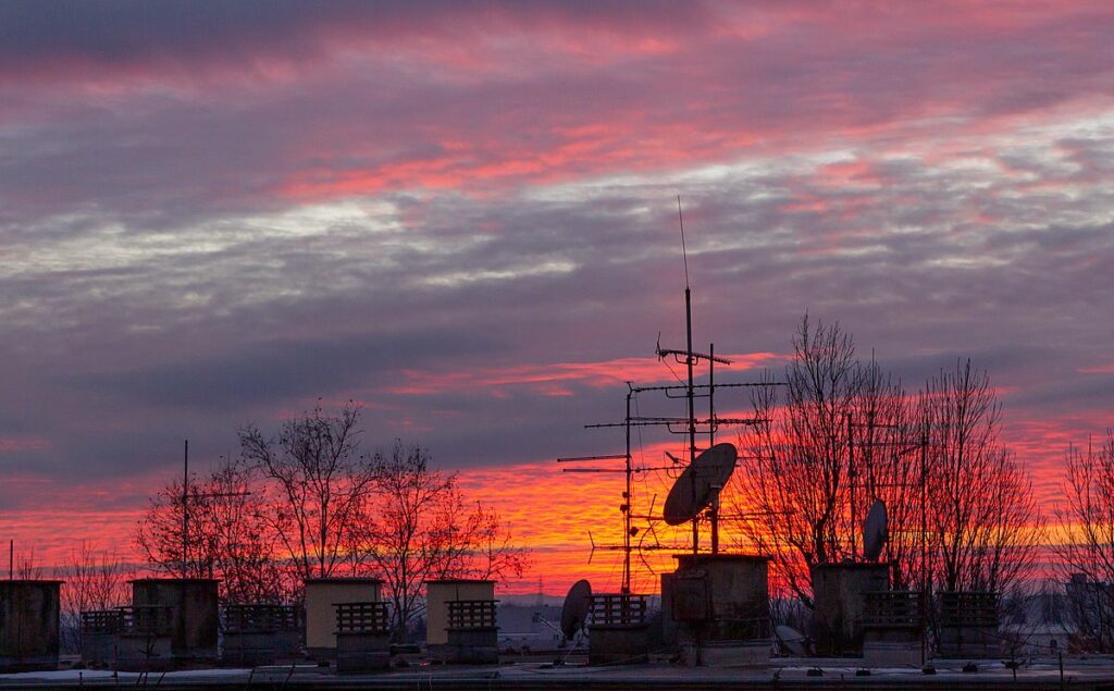 antenne tnt coucher soleil